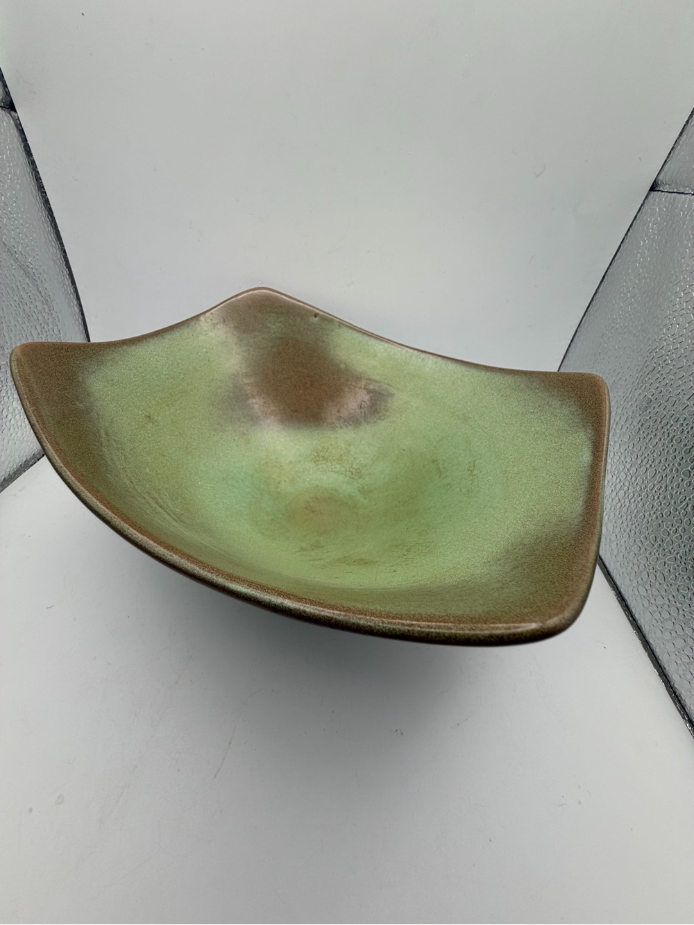 Vintage 60’s American pottery by Frankoma “ Prairie Green” rice bowl